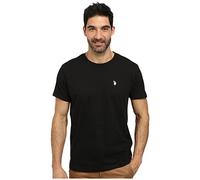 U.S. Polo Assn. Men's Crew Neck Small Pony T-Shirt, Black, Medium