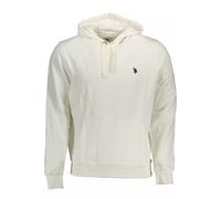 U.S. Polo Assn Mens Fleece Hoodie Classic Style - Ivory Cotton - Size 2XL