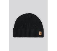U.S. POLO ASSN. Men's Fleece Lined Waffle Knit Beanie in Black U.S. POLO ASSN. Black One Size