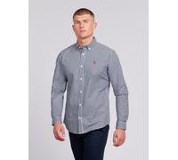 U.S. POLO ASSN. Men's Gingham Poplin Shirt in Dark Navy | Size: XL U.S. POLO ASSN. Dark Navy XL