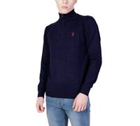 U.S. Polo Assn Mens Half Zip Knit Sweater Classic Fit - Blue Cotton - Size 2XL