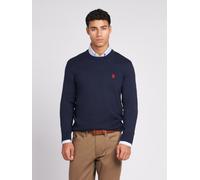 U.S. POLO ASSN. Men's Lightweight Crew Neck Jumper in Dark Navy | Size: Large U.S. POLO ASSN. Dark Navy L