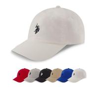 U.S. Polo Assn. Men's Mens Washed Twill Cotton Adjustable Baseball Hat with Pony Logo and Curved Brim Baseball Cap