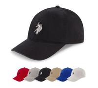 U.S. Polo Assn. Men's Mens Washed Twill Cotton Adjustable Baseball Hat with Pony Logo and Curved Brim Baseball Cap