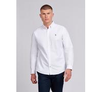 U.S. POLO ASSN. Men's Oxford Shirt in White | Size: Medium U.S. POLO ASSN. White M