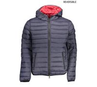 U.S. Polo Assn Mens Reversible Puffer Jacket Hooded Style - Dark Grey Nylon - Size EU 50 (Mens)