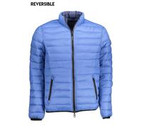 U.S. Polo Assn Mens Reversible Puffer Jacket Us12731 - Light Blue Nylon - Size EU 54 (Mens)
