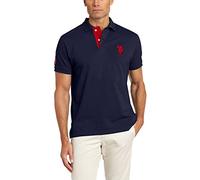 U.S. Polo Assn. Men's Short-Sleeve Polo Shirt with Applique, Classic Navy, Large