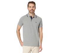 U.S. Polo Assn. Men's Short Sleeve Slim Fit Solid Pique Polo Shirt - Gray - S