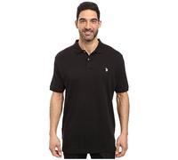 U.S. Polo Assn. Men's Solid Interlock Shirt, Black, Large