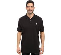 U.S. Polo Assn. Men's Solid Interlock Shirt, Black, X-Large