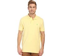 U.S. Polo Assn. Men's Solid Interlock Shirt, Lemon Frost, XL