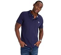 U.S. Polo Assn. Men's Solid Interlock Shirt, Navy, XXL