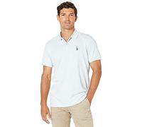 U.S. Polo Assn. Men's Solid Interlock Shirt, Tahoe Blue Heather, XL
