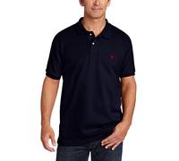 U.S. Polo Assn. Men's Solid Interlock Short-Sleeve Polo Shirt, Classic Navy, XL