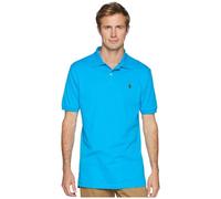 U.S. Polo Assn. Men's Solid Interlock Short-Sleeve Polo Shirt, Teal Blue-3045, Medium