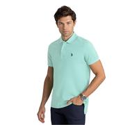 U.S. Polo Assn. Men's Solid Polo Shirt With Small Pony Logo - Green -