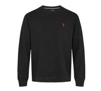 U.S. Polo ASSN. Men's Sweatshirt Pullover, Business Casual Look, Pure Cotton, Breathable and Elegant, M, black