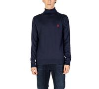 U.S. Polo Assn Mens Turtleneck Sweater Classic Fit - Blue Cotton - Size X-Large