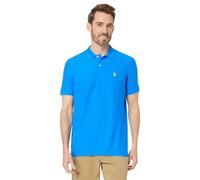 U.S. Polo Assn. Men's Ultimate Pique Polo Shirt, Super Sonic Blue, L