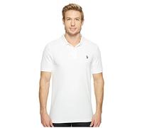 U.S. Polo Assn. Men's Ultimate Pique Polo Shirt, White, S