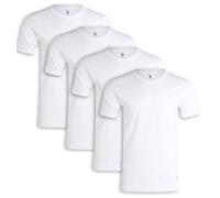 U.S. POLO ASSN. Men's USM 4pk Crew Undershirt, White, Medium (Pack of 4)