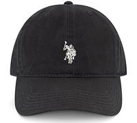 U.S. POLO ASSN. Concept One Small Polo Pony Logo Baseball Hat, 100% Cotton, Adjustable Cap, Black