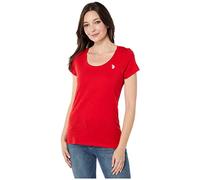 U.S. Polo Assn. Scoop Neck Solid T-Shirt Racing Red LG