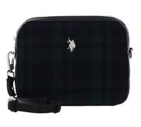 U.S. POLO ASSN. Stripes Zip Crossbody Bag Black + Navy, Black and navy, One size