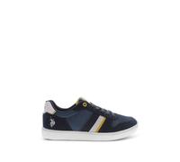 U.S. POLO ASSN. suede-panelled striped sneakers - Blue 44