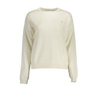 U.S. Polo Assn Womens Crew Neck Knit Sweater Classic - Cream Wool - Size X-Large