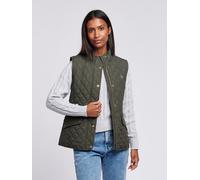 U.S. POLO ASSN. Women's Hacking Quilted Gilet in Khaki | Size: XS U.S. POLO ASSN. Khaki XS