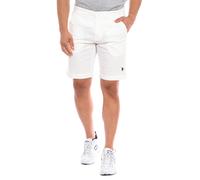 U.S. POLO Mens Bermuda shorts with straight cut hem 67921 men - Cream - Size 32 (Waist)