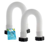 U.S. Pool Supply Above Ground Pool Hose Replacement 1.5" Diameter x 20" Long, Pack of 2 - Compatible with Intex Pool Filter Pump Hoses, Sand Filters, Saltwater Systems with 1,500 to 2,500 GPH