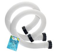 U.S. Pool Supply Above Ground Pool Hose Replacement 1.5" Diameter x 40" Long, Pack of 2 - Compatible with Intex Pool Filter Pump Hoses, Sand Filters, Saltwater Systems with 1,500 to 2,500 GPH