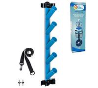 U.S. Pool Supply Pool Cleaning Accessory Organizer and Holder Rack - Store Poles, Brushes, Nets, Vacuums - Caddy Hanger for Swimming Pool Spa Attachment Accessories