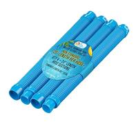 U.S. Pool Supply Professional 4 Piece Swimming Pool Vacuum Cleaner Hose Set, Teal - 20" Flexible Spiral Wound Connector Sections with 1.5" Male & Female Cuffs - Fits Most Brands of Automatic Cleaners