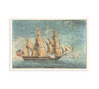 U.S.S. Constitution - Photo - 1803 - Photograph - Old Ironsides Poster Bedroom Canvas Decor Print Wall Art Office Room Aesthetic Decor Gift Unframe 12