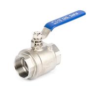U.S. Solid 1 1/2" DN40 Ball Valve - 304 Stainless Steel Female G Thread, Full Port 2-Way