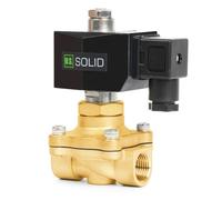 U.S. Solid 1/2" Brass Solenoid Valve 24V AC Normally Open 10Bar G Thread Viton Seal for Water Air Diesel Kerosene Gasoline