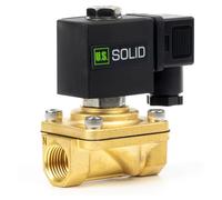 U.S. Solid 1/2" Solenoid Valve -Brass AC 220V with Viton Seal, Normally Closed, Junction Box Type, G Thread