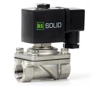 U.S. Solid 1/2" Solenoid Valve - Stainless Steel DC 12V with Viton Seal, Normally Closed, Junction Box Type, G Thread