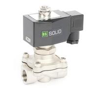 U.S. Solid 1/2" Stainless Steel Solenoid Valve 220V AC Normally Open 10Bar G Thread Viton Seal for Water Air Diesel Kerosene Gasoline