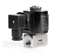 U.S. Solid 1/4" 50 bar High Pressure Solenoid Valve - Stainless Steel 12V DC High Pressure High Temperature Electric Solenoid Valve 1-50 bar, -22-356℉