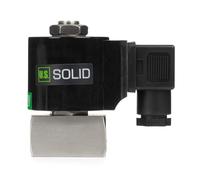 U.S. Solid 1/4 Inch High Pressure Solenoid Valve - 160 Bar Stainless Steel 12V DC High Pressure High Temperature Resistant Electric Solenoid Valve, -60-180°C, IP65, G Thread