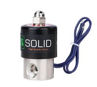 U.S. Solid 1/4" Stainless Steel Electric Solenoid Valve 12V DC Normally Closed VITON