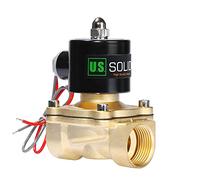 U.S. Solid 1" Brass Electric Solenoid Valve 24V AC Normally Closed VITON Water Air Oil