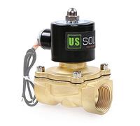 U.S. Solid 1" Brass Electric Solenoid Valve 24V DC Normally Closed VITON Water Air Oil