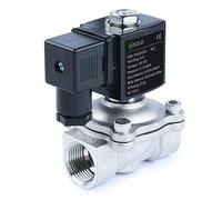 U.S. Solid 3/4" Stainless Steel Solenoid Valve 12V DC Normally Closed 10Bar G Thread Viton Seal for Water Air Diesel Kerosene Gasoline