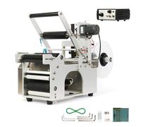 U.S. Solid Semi-Automatic Round Bottle Labeling and Coding Machine for 0.6"-5.5" Bottles